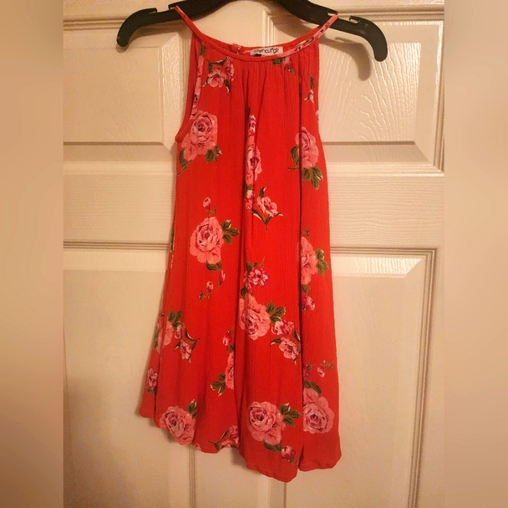 Chenault Girl, Summer Floral Dress, Size 7 (Childrens)